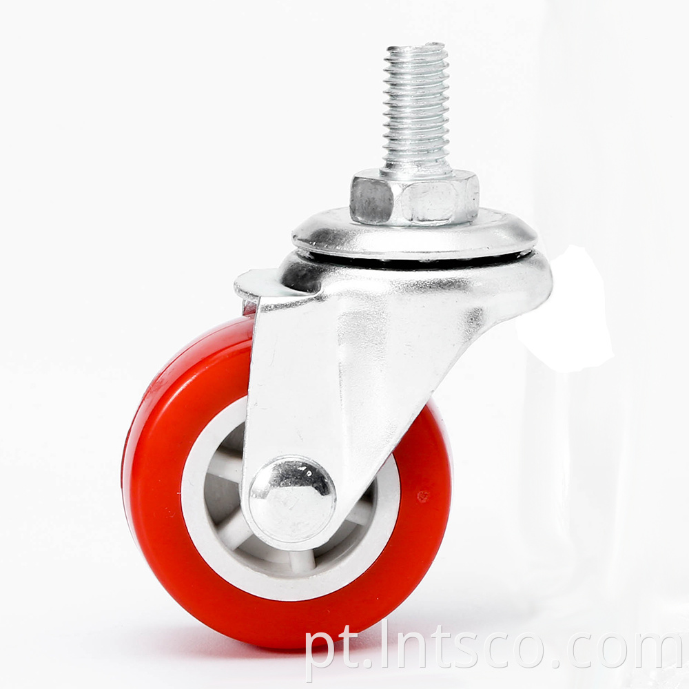 Light Duty Swivel PVC Threaded Stem Casters